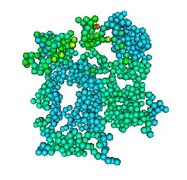 Polarizacin inducida por luz en un agregado CCDLA-3D
